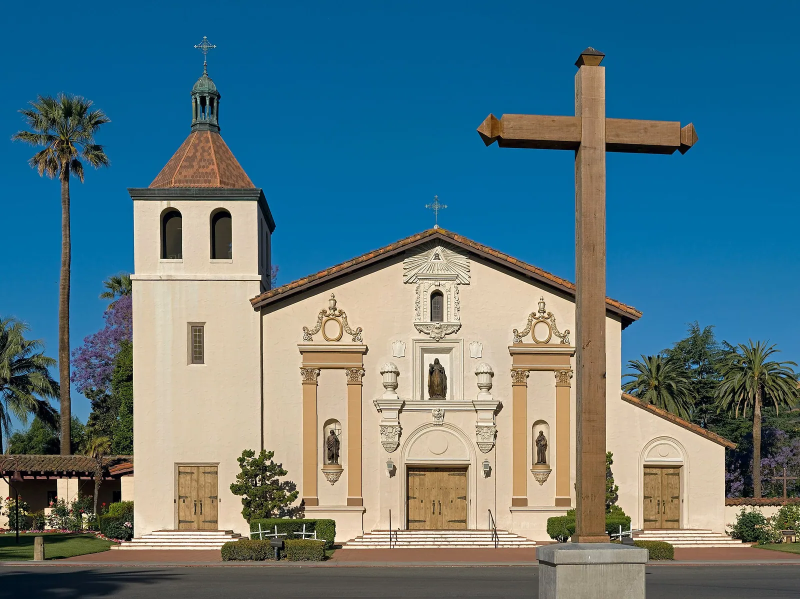 Mission Santa Clara de Asís, on the campus of Santa Clara University in California.